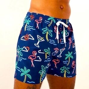 Chubbies The Classic Swim Trunk Neon Lights 5.5”Shorts Size Medium